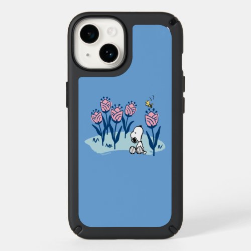 Peanuts  Snoopy  Woodstock Flower Garden Speck iPhone 14 Case