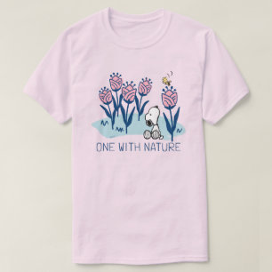 Peanuts Snoopy & Woodstock Flower Garden T-Shirt