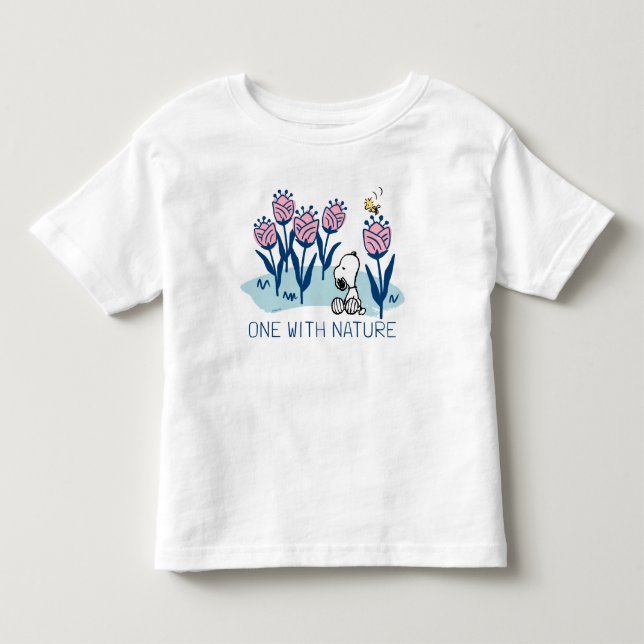 Peanuts | Snoopy & Woodstock Flower Garden Toddler T-shirt (Front)