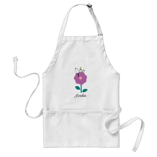 Peanuts | Snoopy & Woodstock Flower Whistle Adult Apron (Front)