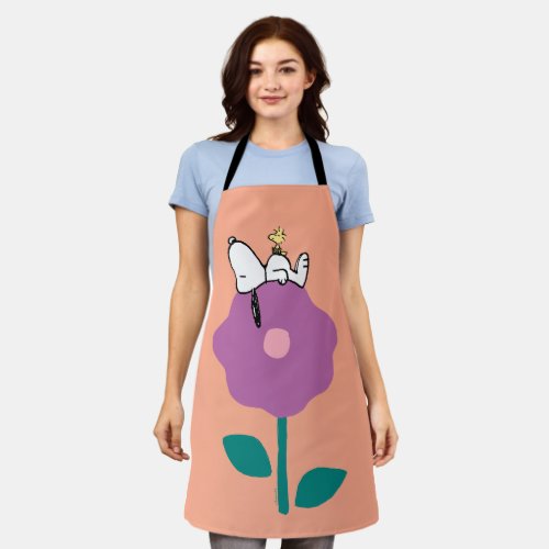 Peanuts  Snoopy  Woodstock Flower Whistle Apron