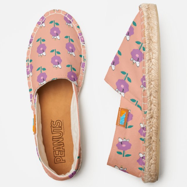 Peanuts | Snoopy & Woodstock Flower Whistle Espadrilles (Side)