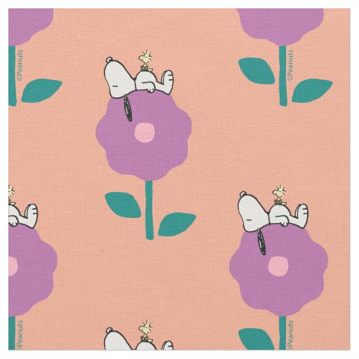 Peanuts | Snoopy & Woodstock Flower Whistle Fabric