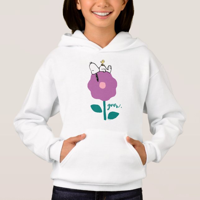 Peanuts | Snoopy & Woodstock Flower Whistle Hoodie (Front)
