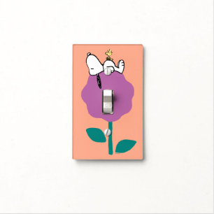Peanuts Snoopy & Woodstock Flower Whistle Light Switch Cover