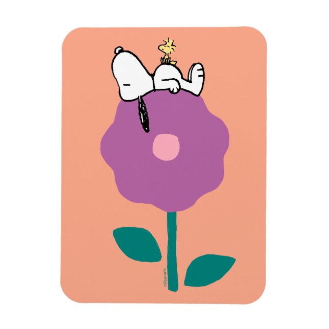 Peanuts | Snoopy & Woodstock Flower Whistle Magnet (Vertical)
