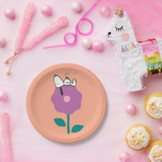 Peanuts | Snoopy & Woodstock Flower Whistle Paper Plates