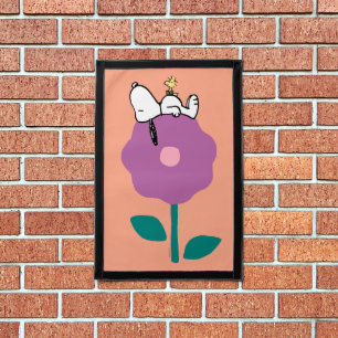 Peanuts Snoopy & Woodstock Flower Whistle Pennant