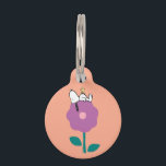 Peanuts | Snoopy & Woodstock Flower Whistle Pet ID Tag<br><div class="desc">Check out this fun Peanuts design featuring Snoopy and Woodstock.</div>
