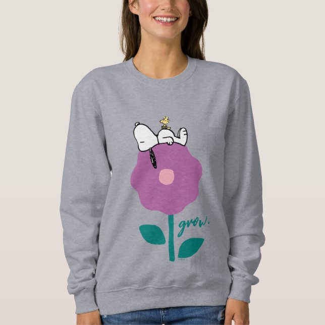Peanuts | Snoopy & Woodstock Flower Whistle Sweatshirt (Front)