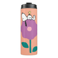 Peanuts | Snoopy & Woodstock Flower Whistle Thermal Tumbler