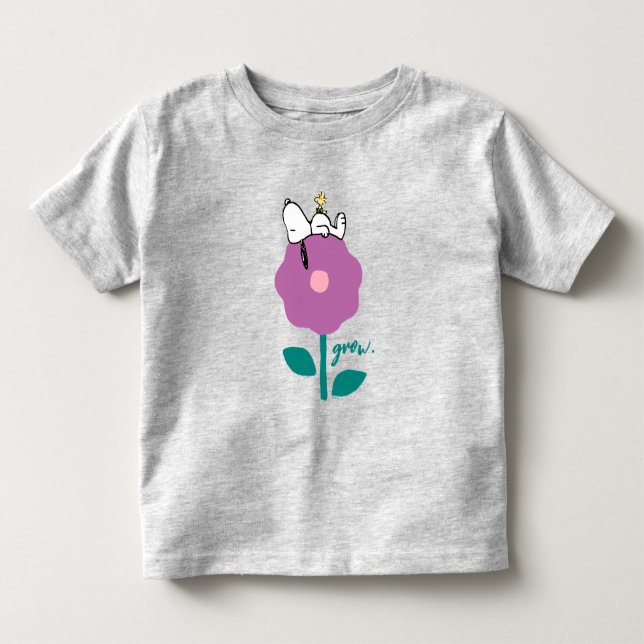 Peanuts | Snoopy & Woodstock Flower Whistle Toddler T-shirt (Front)