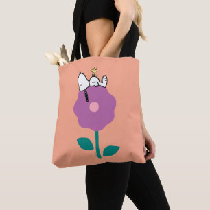 Peanuts Snoopy & Woodstock Flower Whistle Tote Bag