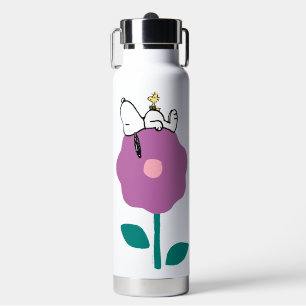 Peanuts Snoopy & Woodstock Flower Whistle Water Bottle