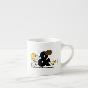 Peanuts Snoopy & Woodstock Football Espresso Cup