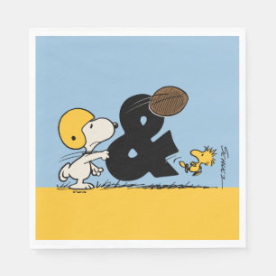 Peanuts Snoopy & Woodstock Football Napkins