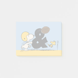 Peanuts Snoopy & Woodstock Football Post-it Notes