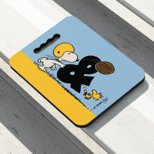 Peanuts Snoopy & Woodstock Football Seat Cushion