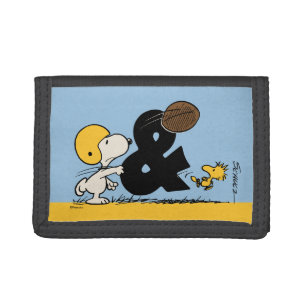 Peanuts Snoopy & Woodstock Football Tri-fold Wallet
