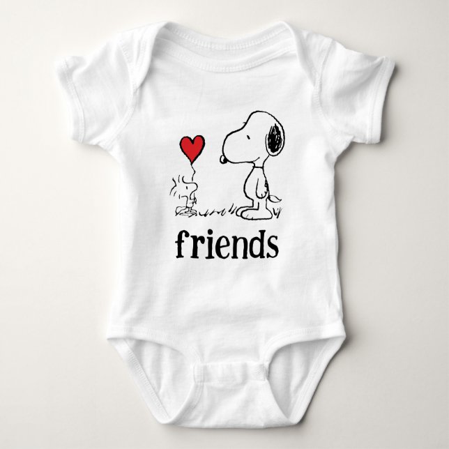 Peanuts | Snoopy & Woodstock Friends Baby Bodysuit (Front)
