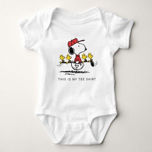 Peanuts  Snoopy Woodstock  Friends Golf Baby Bodysuit