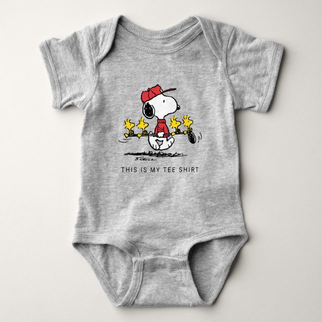 Peanuts | Snoopy, Woodstock & Friends Golf Baby Bodysuit (Front)