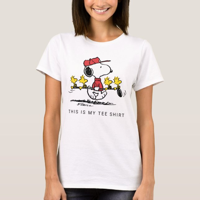 Peanuts | Snoopy, Woodstock & Friends Golf T-Shirt (Front)