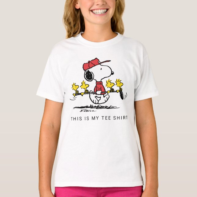 Peanuts | Snoopy, Woodstock & Friends Golf T-Shirt (Front)