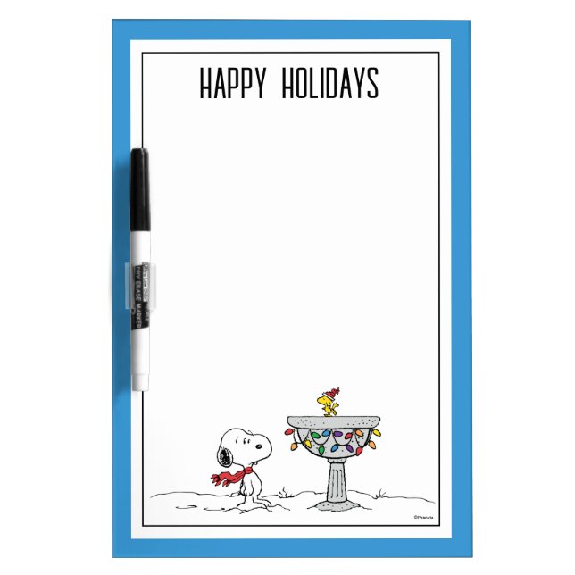 Peanuts | Snoopy & Woodstock Frozen Birdbath Dry Erase Board (Front)