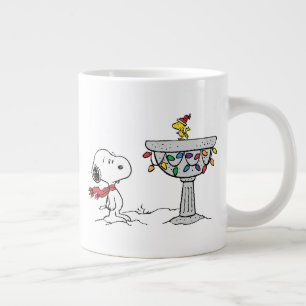 Peanuts Snoopy & Woodstock Frozen Birdbath Giant Coffee Mug