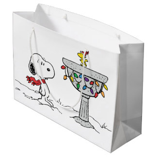 Peanuts | Snoopy & Woodstock Frozen Birdbath Large Gift Bag