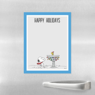 Peanuts Snoopy & Woodstock Frozen Birdbath Magnetic Dry Erase Sheet