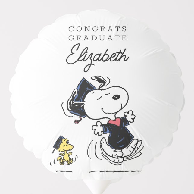 Peanuts | Snoopy & Woodstock Graduation Balloon (Front)
