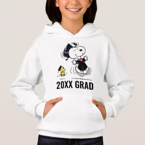 Peanuts  Snoopy  Woodstock Graduation Hoodie