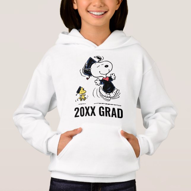 Peanuts | Snoopy & Woodstock Graduation Hoodie (Front)