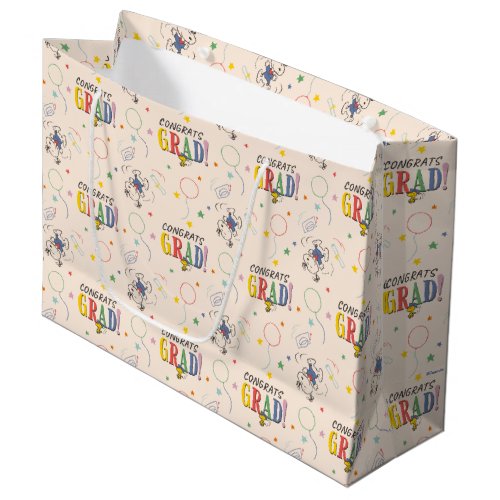 Peanuts Snoopy Woodstock Graduation Large Gift Bag