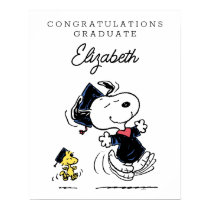 Peanuts | Snoopy & Woodstock Graduation Poster