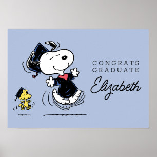 Peanuts   Snoopy & Woodstock Graduation Poster