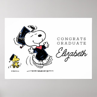 Peanuts | Snoopy & Woodstock Graduation Poster