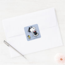 Peanuts | Snoopy & Woodstock Graduation Square Sticker