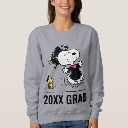 Peanuts  Snoopy  Woodstock Graduation Sweatshirt