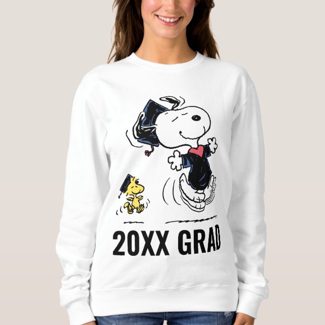 Peanuts | Snoopy & Woodstock Graduation Sweatshirt (Front)