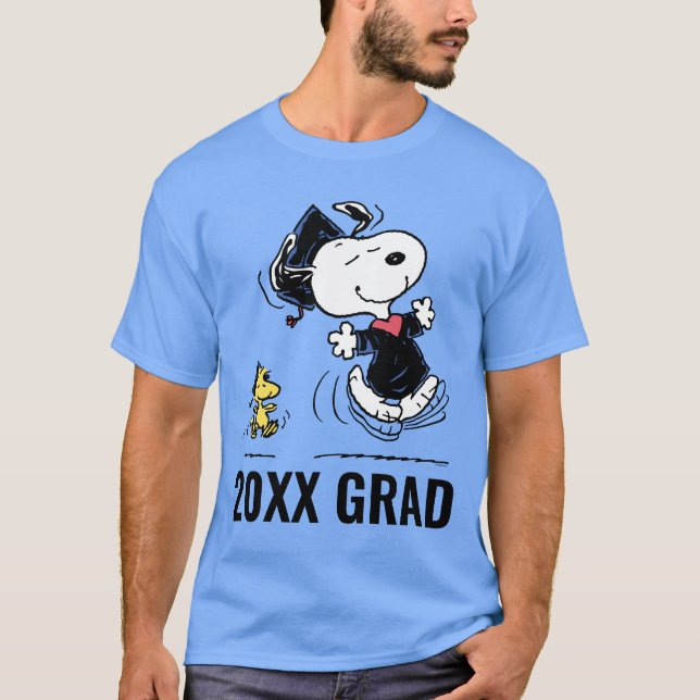 Peanuts | Snoopy & Woodstock Graduation T-Shirt (Front)