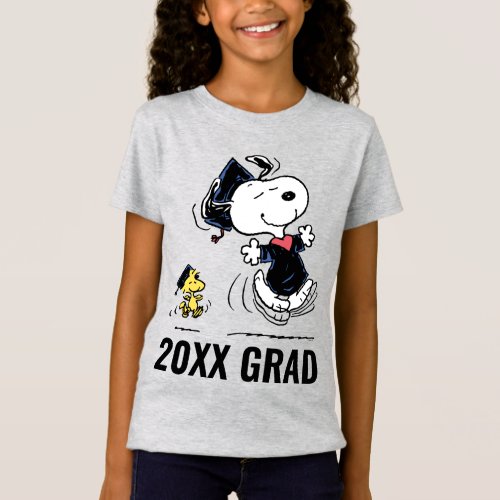 Peanuts  Snoopy  Woodstock Graduation T_Shirt