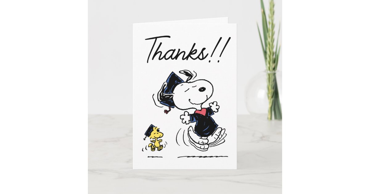 Peanuts® Snoopy & Woodstock Thank You Card