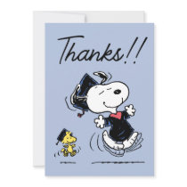 Peanuts | Snoopy & Woodstock Graduation Thank You Card