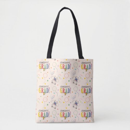 Peanuts Snoopy Woodstock Graduation Tote Bag
