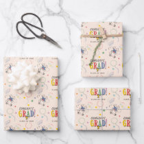 Peanuts Snoopy Woodstock Graduation Wrapping Paper Sheets