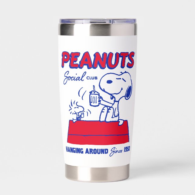 Peanuts | Snoopy & Woodstock Hanging Around Insulated Tumbler (Front)