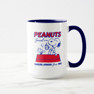 Peanuts Snoopy & Woodstock Hanging Around Mug